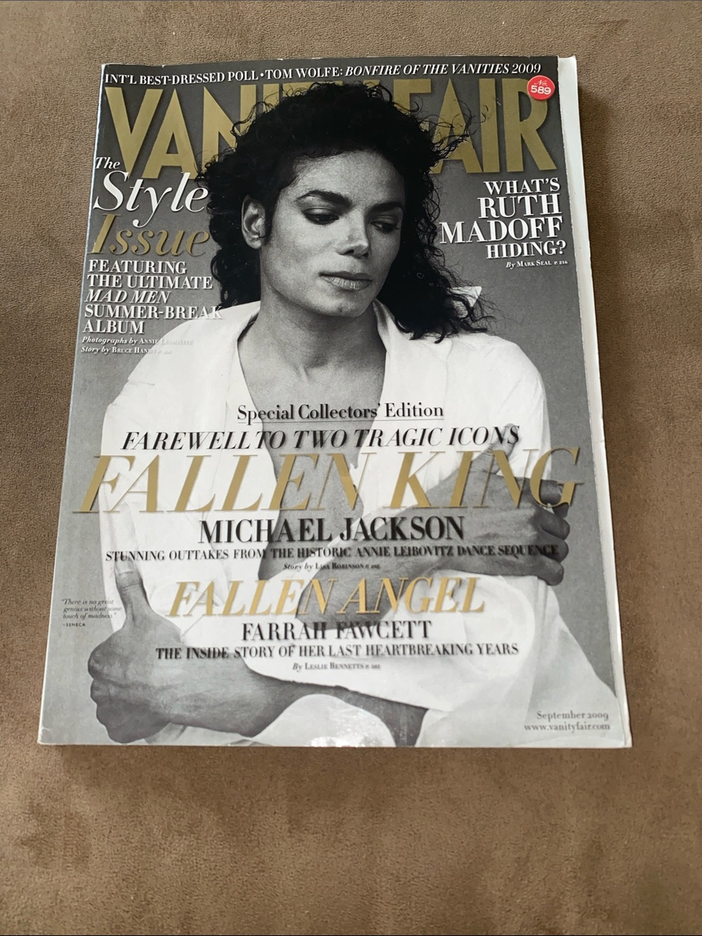Vanity Fair Michael Jackson Magazine — September 2009